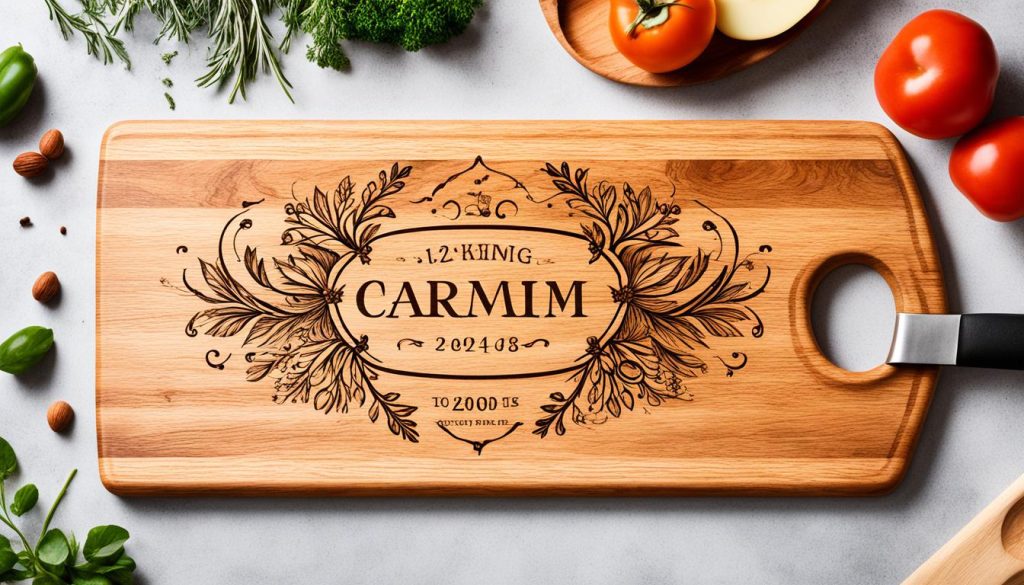 personalised wooden chopping board